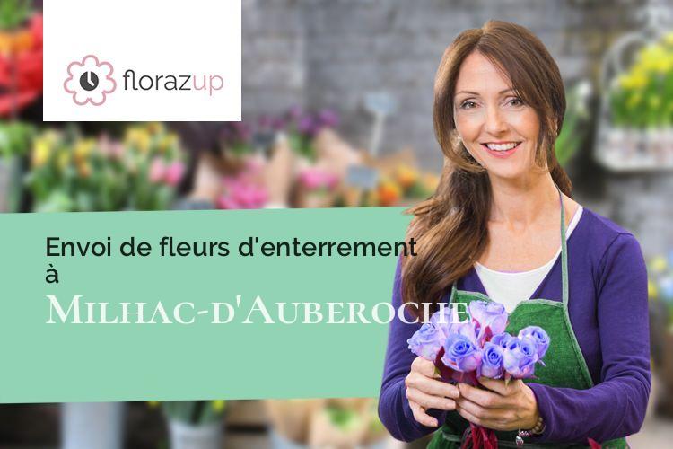 créations florales pour un enterrement à Milhac-d'Auberoche (Dordogne/24330)