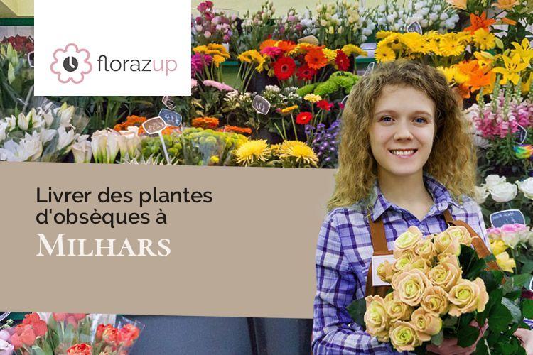 compositions florales pour un deuil à Milhars (Tarn/81170)