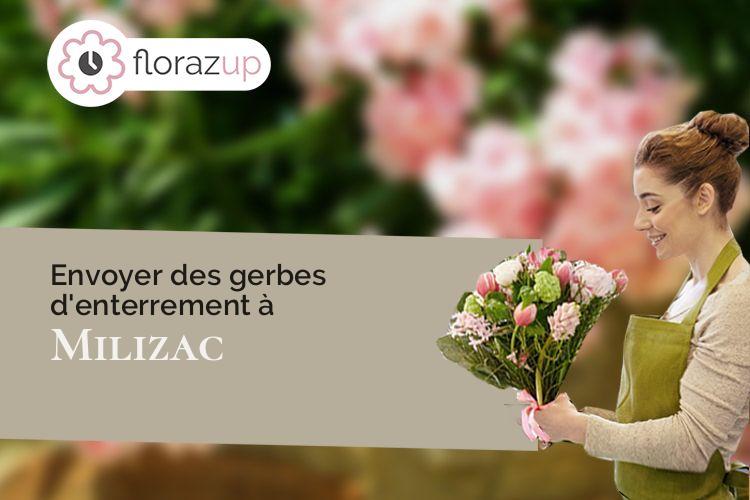 compositions florales pour des obsèques à Milizac (Finistère/29290)