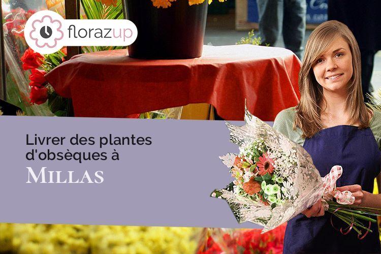 coupes de fleurs pour des obsèques à Millas (Pyrénées-Orientales/66170)