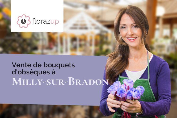 bouquets de fleurs pour des funérailles à Milly-sur-Bradon (Meuse/55110)