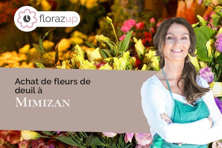 coeur de fleurs pour un deuil à Mimizan (Landes/40200)