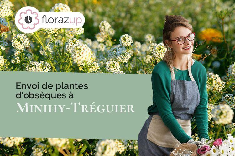 compositions de fleurs pour des obsèques à Minihy-Tréguier (Côtes-d'Armor/22220)