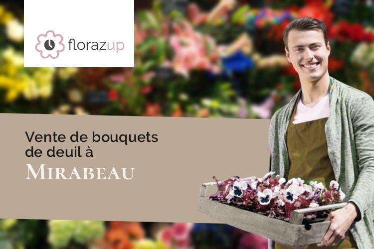 couronnes de fleurs pour des funérailles à Mirabeau (Alpes-de-Haute-Provence/04510)