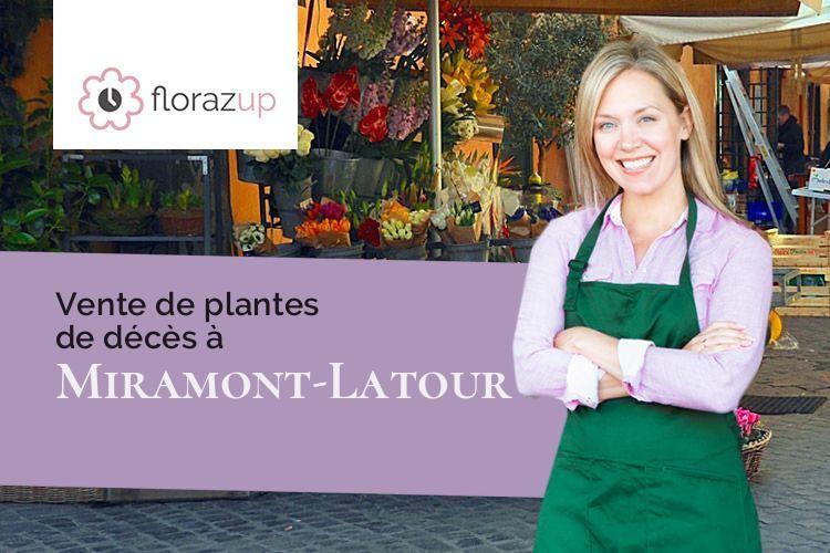 bouquets de fleurs pour des funérailles à Miramont-Latour (Gers/32390)
