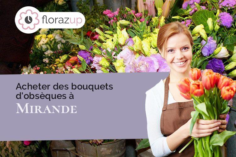 coeur de fleurs pour des funérailles à Mirande (Gers/32300)