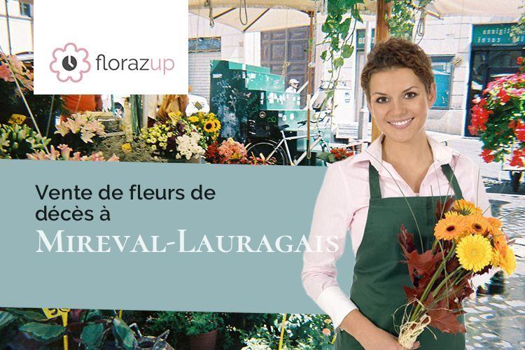 couronnes florales pour des obsèques à Mireval-Lauragais (Aude/11400)