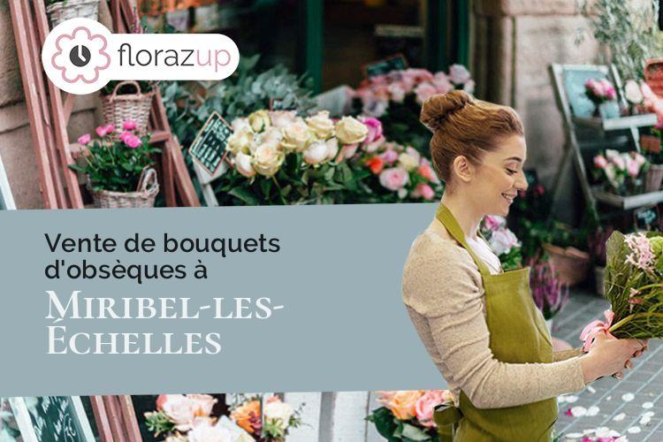 compositions florales pour un enterrement à Miribel-les-Échelles (Isère/38380)