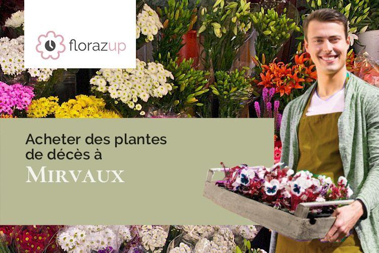 compositions de fleurs pour des funérailles à Mirvaux (Somme/80260)