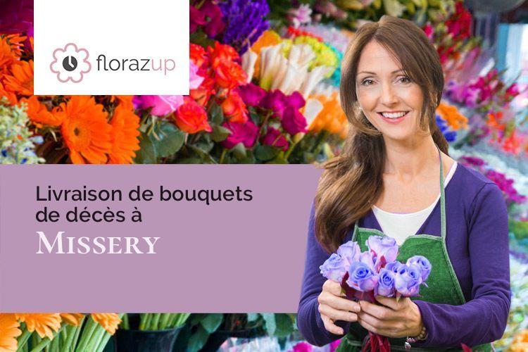 coupes de fleurs pour un deuil à Missery (Côte-d'Or/21210)