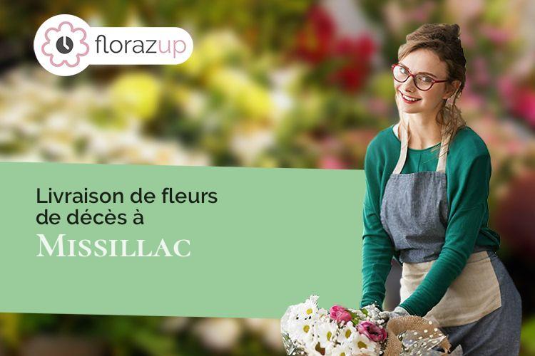 couronnes florales pour un décès à Missillac (Loire-Atlantique/44780)