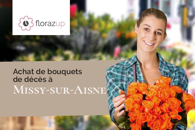 fleurs deuil pour des obsèques à Missy-sur-Aisne (Aisne/02880)