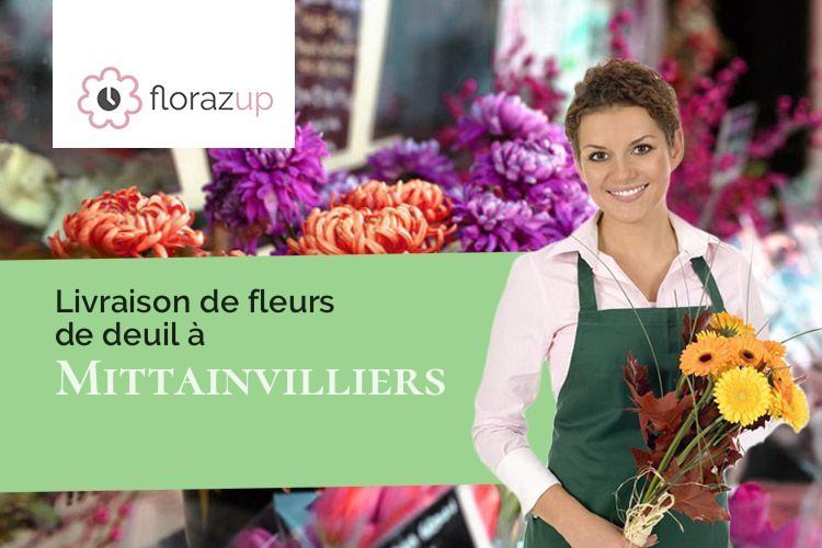 créations florales pour un deuil à Mittainvilliers (Eure-et-Loir/28190)