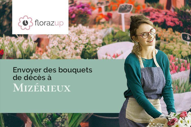 bouquets de fleurs pour un deuil à Mizérieux (Loire/42110)