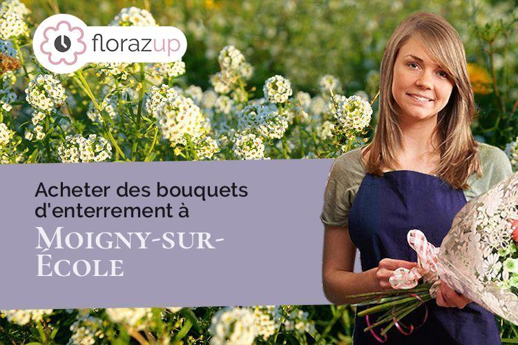 croix de fleurs pour un deuil à Moigny-sur-École (Essonne/91490)