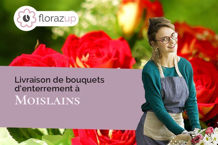 créations florales pour un deuil à Moislains (Somme/80760)