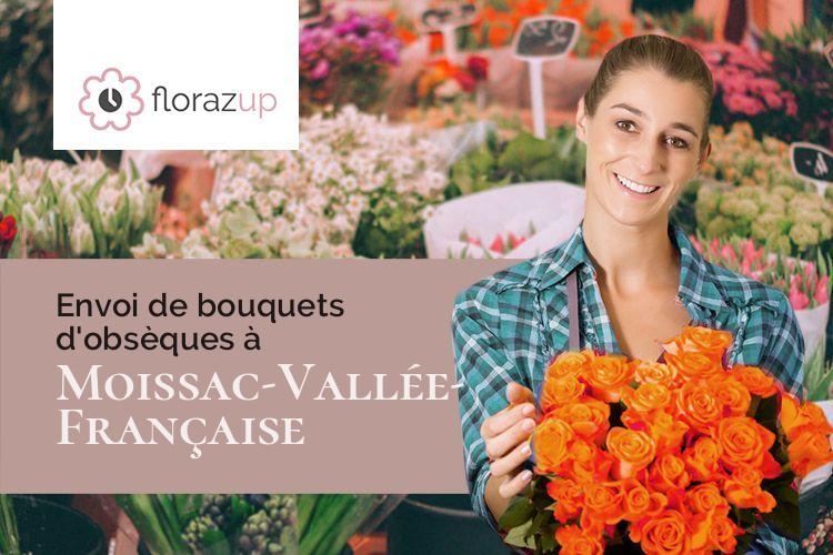 créations de fleurs pour un enterrement à Moissac-Vallée-Française (Lozère/48110)