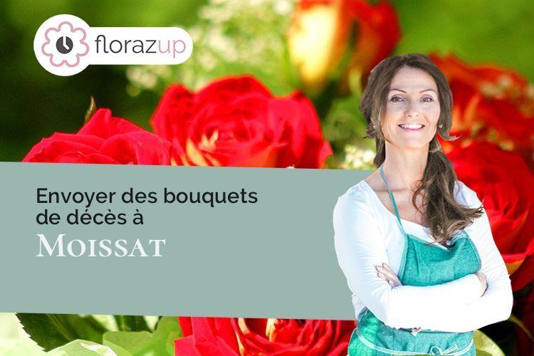 créations de fleurs pour un décès à Moissat (Puy-de-Dôme/63190)