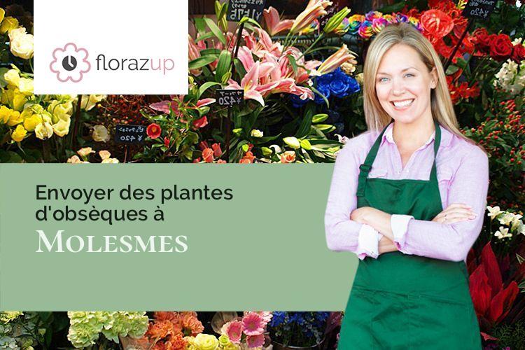 coeurs de fleurs pour un deuil à Molesmes (Yonne/89560)
