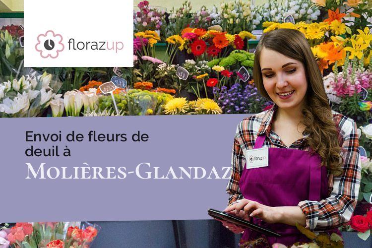 couronnes de fleurs pour une crémation à Molières-Glandaz (Drôme/26150)