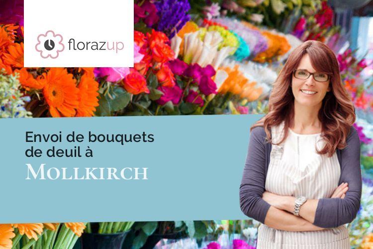créations florales pour un deuil à Mollkirch (Bas-Rhin/67190)