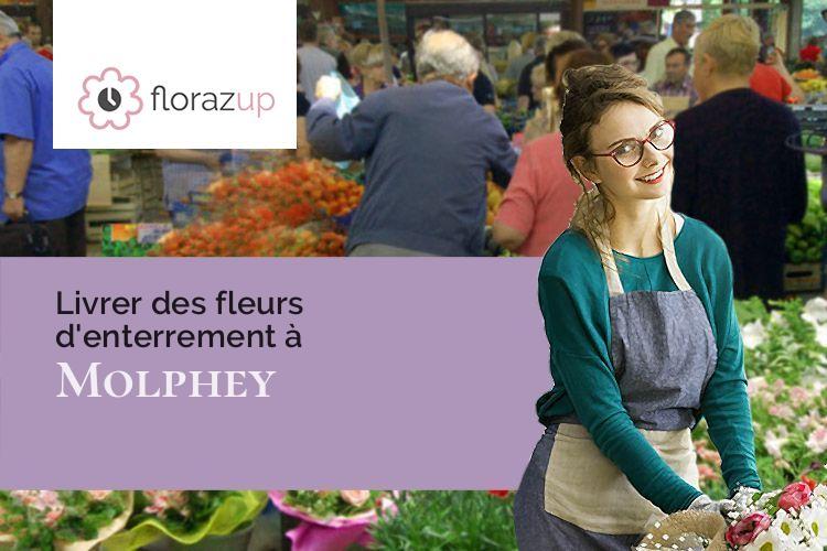 compositions florales pour une crémation à Molphey (Côte-d'Or/21210)