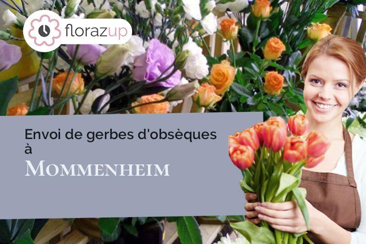 couronnes de fleurs pour un décès à Mommenheim (Bas-Rhin/67670)