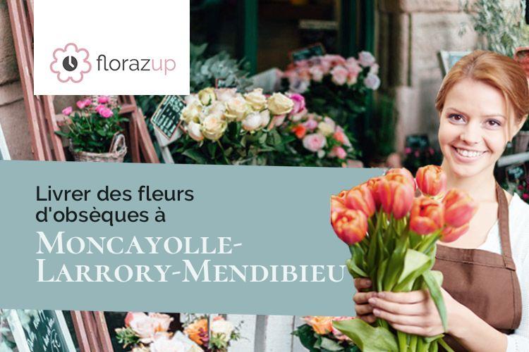 fleurs deuil pour un décès à Moncayolle-Larrory-Mendibieu (Pyrénées-Atlantiques/64130)