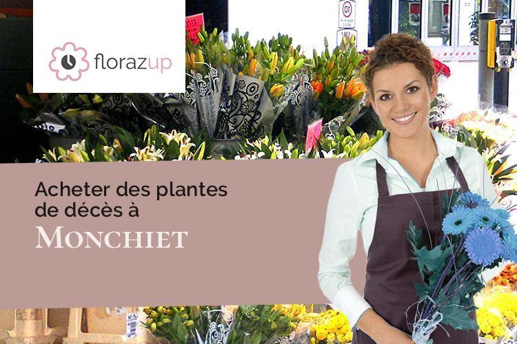 couronnes florales pour des funérailles à Monchiet (Pas-de-Calais/62123)