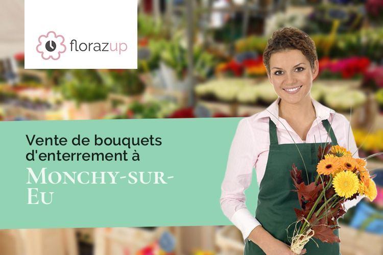 coeurs de fleurs pour un enterrement à Monchy-sur-Eu (Seine-Maritime/76260)