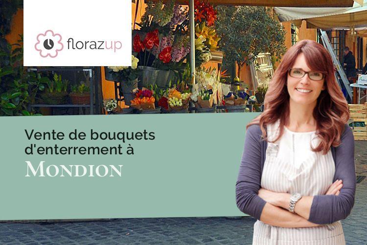 compositions de fleurs pour un décès à Mondion (Vienne/86230)