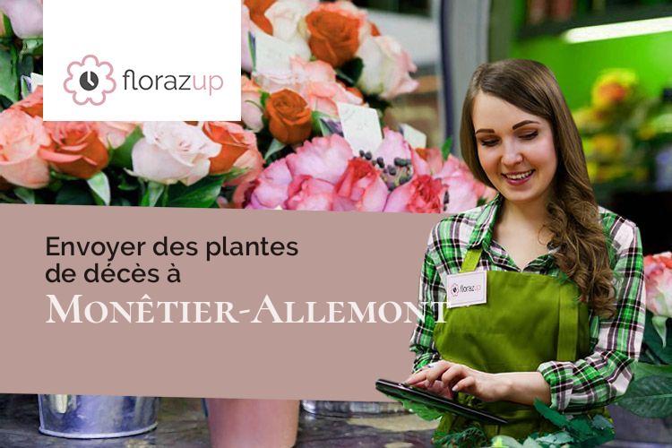 couronnes florales pour un enterrement à Monêtier-Allemont (Hautes-Alpes/05110)