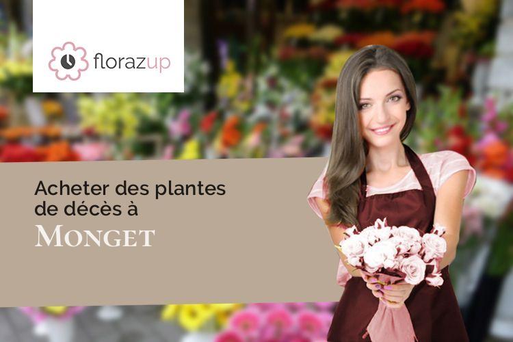 créations florales pour un deuil à Monget (Landes/40700)