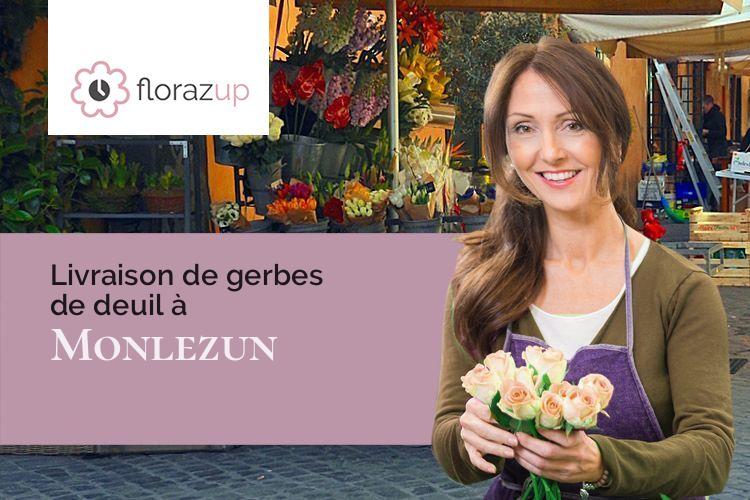 couronnes de fleurs pour une crémation à Monlezun (Gers/32230)
