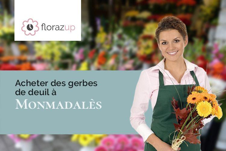 coupes de fleurs pour un décès à Monmadalès (Dordogne/24560)