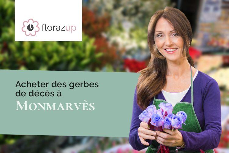 gerbes de fleurs pour une crémation à Monmarvès (Dordogne/24560)