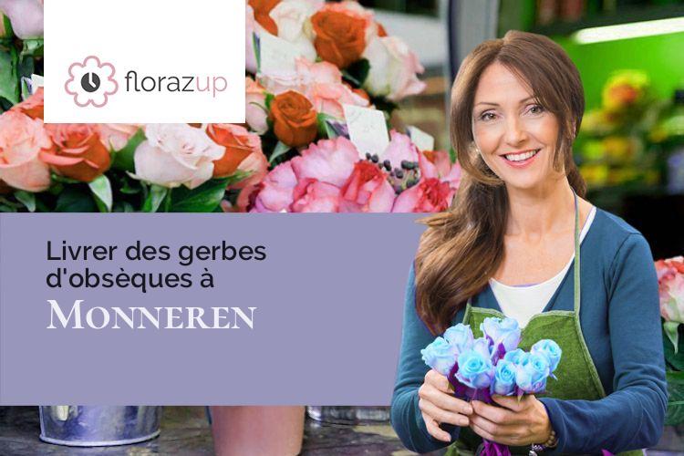 couronnes florales pour des funérailles à Monneren (Moselle/57920)