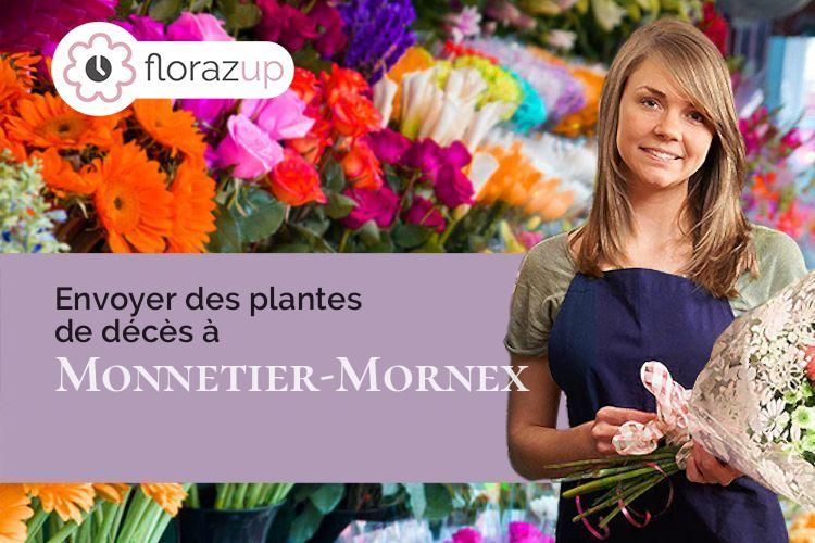 couronnes florales pour une crémation à Monnetier-Mornex (Haute-Savoie/74560)