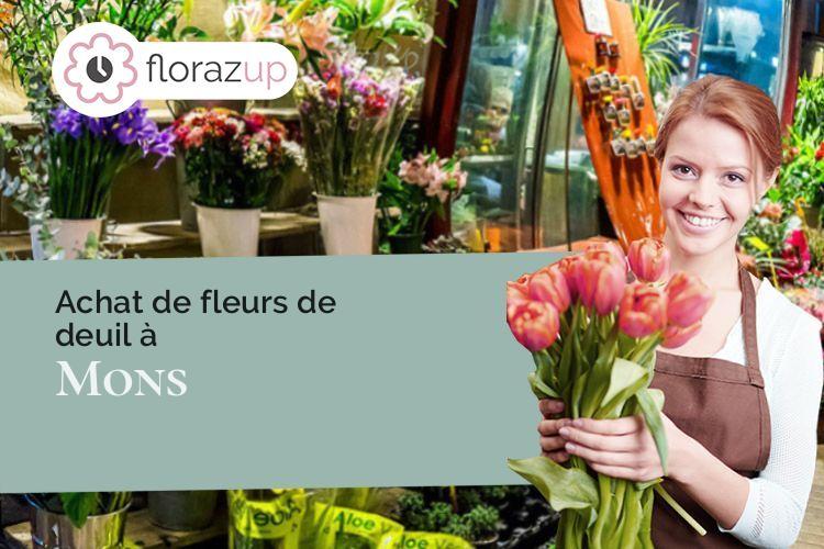 gerbes de fleurs pour une crémation à Mons (Gard/30340)