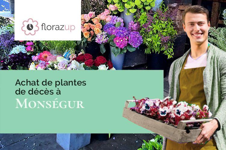 créations de fleurs pour des obsèques à Monségur (Pyrénées-Atlantiques/64460)