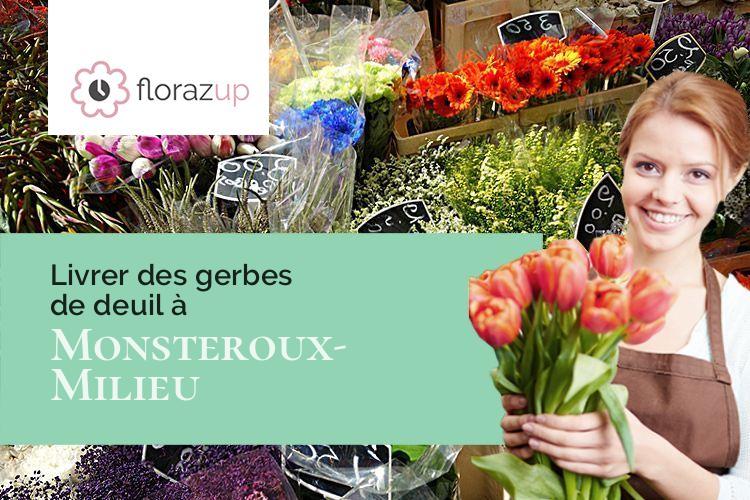 gerbes de fleurs pour un enterrement à Monsteroux-Milieu (Isère/38122)