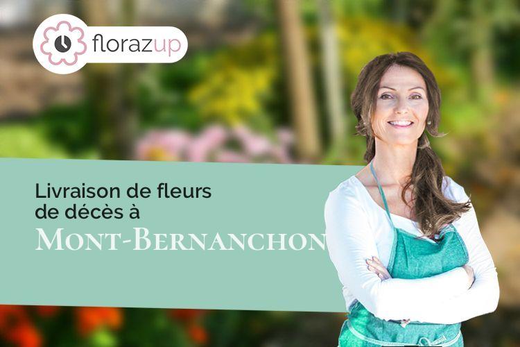 créations florales pour des funérailles à Mont-Bernanchon (Pas-de-Calais/62350)