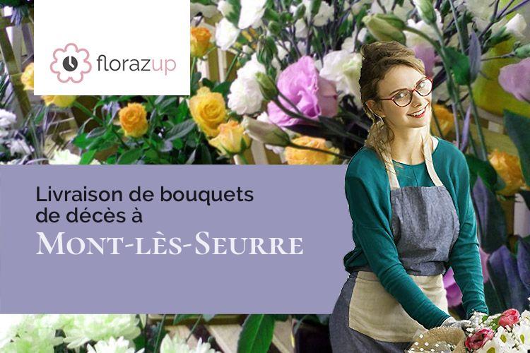 créations de fleurs pour un décès à Mont-lès-Seurre (Saône-et-Loire/71270)
