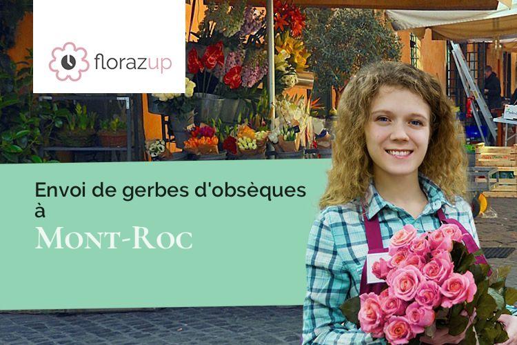 créations florales pour un enterrement à Mont-Roc (Tarn/81120)