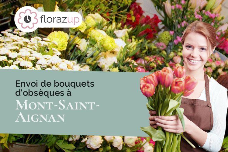 bouquets de fleurs pour un deuil à Mont-Saint-Aignan (Seine-Maritime/76130)