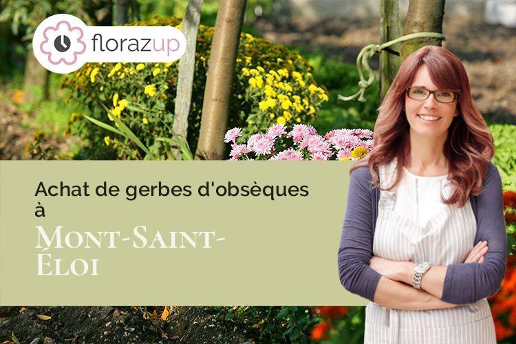 coupes de fleurs pour un décès à Mont-Saint-Éloi (Pas-de-Calais/62144)