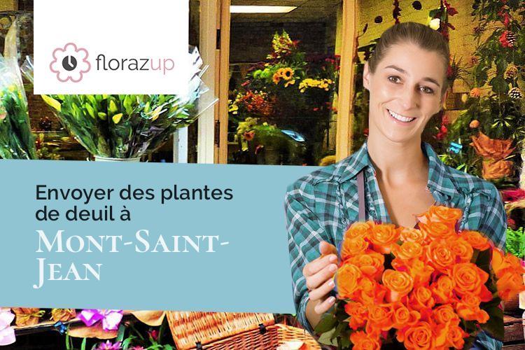 bouquets de fleurs pour des funérailles à Mont-Saint-Jean (Côte-d'Or/21320)