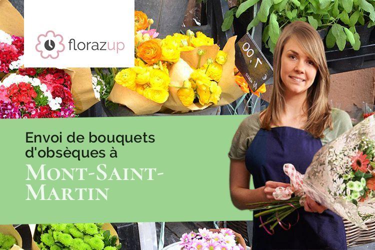 couronnes florales pour un enterrement à Mont-Saint-Martin (Isère/38120)