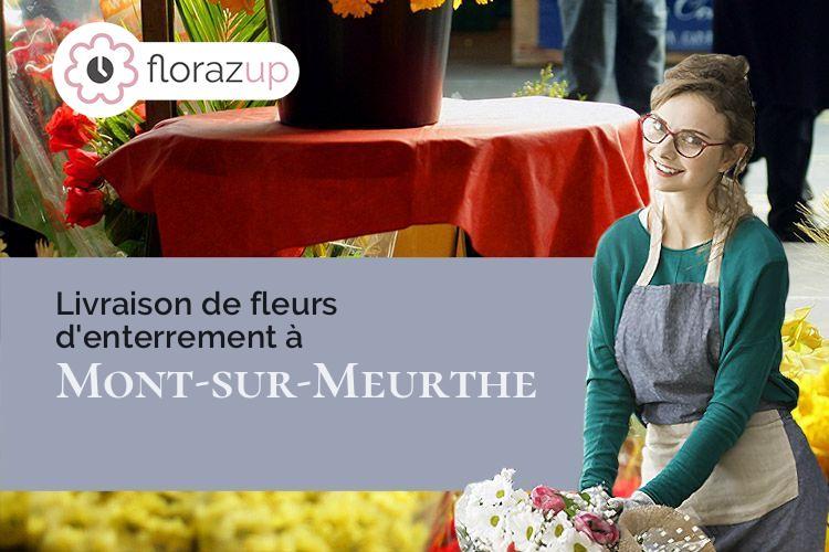 coeur de fleurs pour un deuil à Mont-sur-Meurthe (Meurthe-et-Moselle/54360)