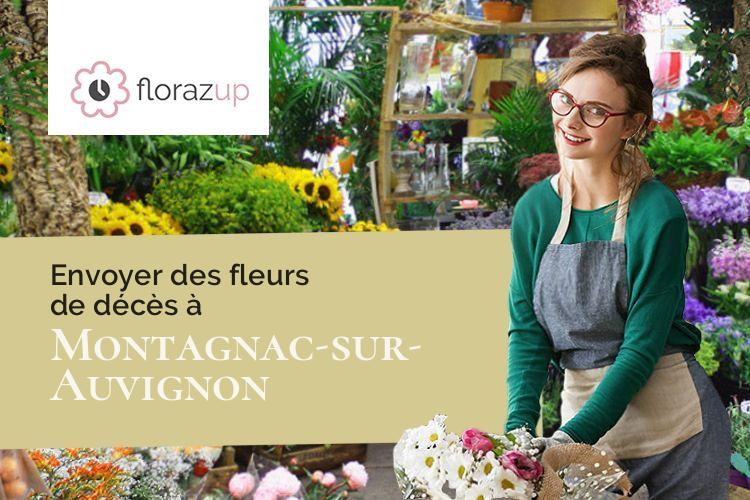 compositions de fleurs pour un deuil à Montagnac-sur-Auvignon (Lot-et-Garonne/47600)